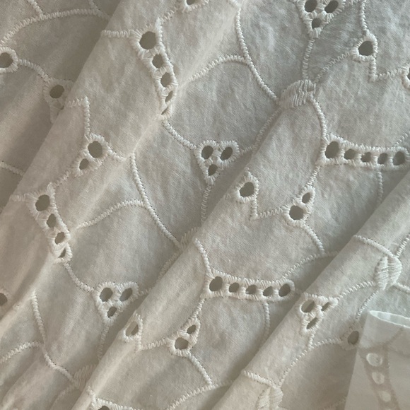 RAILS White Eyelet Long-Sleeve Peasant Dress-NWOT - Picture 9 of 15